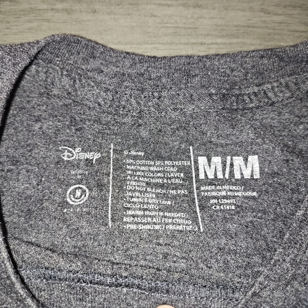 Disney Woman's T Shirt In Size M,Dark Gray - Picture 3 of 5